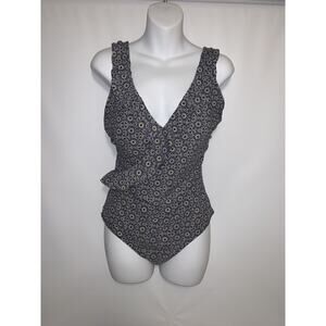 Nip Tuck Swim Floral Blue One Piece Swimsuit Multi Fit Cup Size 8